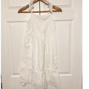 Gap Kids Girl White Eyelet Dress Medium